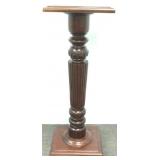 Carved mahogany plant stand 40" x 15" x 15"