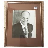 Framed autographed Don Rickles photograph 7" x 9"