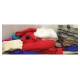 Group of winter clothing, Roffe, quilt, etc.