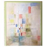 S. Altman framed signed 1965 oil on canvas-
