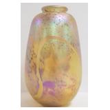 Signed art glass 7 1/2" vase- 1982