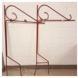 2 iron ground sign brackets