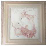 Frank Gallo framed signed porcelain plaque #7/200-