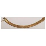 7 1/4" - 14K gold woven bracelet - 25 grams