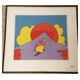 Peter Max "Floating in Peace" pencil signed