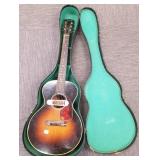 Gibson acoustic 6 string parlor guitar in case