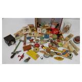 Large group of small toys, premiums, advertising