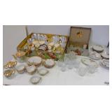 Group of doll dishes including Mirro aluminum