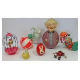 7 assorted celluloid etc. toys including made