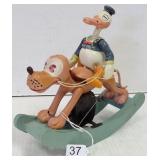 Walt Disney wood & celluloid Japan Donald Duck &