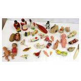 Group of small celluloid toys, Aunt Jemima &