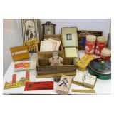 Large group of advertising items including ice