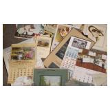 Large group of vintage advertising, etc. calendars