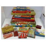 Group of vintage games, craft sets with original