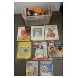 Group of vintage magazines including The