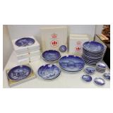 Group of B&G Christmas, etc. plates- few with