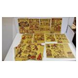 25 Disney box cut-outs, including Mickey Mouse,