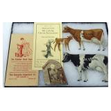 Case with 2 De Laval cows & one calf; 2 pamphlets