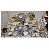 Large group of china including hand painted, cup &