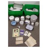 Large group of vintage enamel ware including