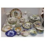 Group hand painted, etc china, partial set Royal
