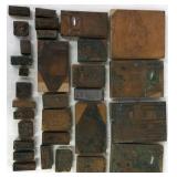 Group radio advertising print blocks