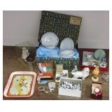 Group including candy containers, doll china,