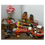 Group vintage toys including Jack bank, doll toys