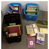 Group books & paper items including coin