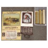 Group including 2 Native American image calendars-