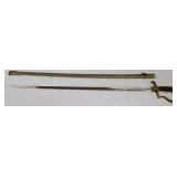 Spanish artillery sword- Toledo Spain #1117 with