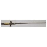 Bone handle sword with scabbard- marked IK-7