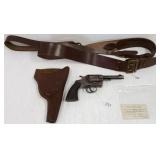 Colt double action .38 revolver with holster &