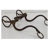 Indian War provenance cavalry horse bit with brass