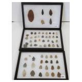 3 cases South Dakota stone artifacts- approx 60