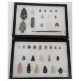 2 cases South Dakota stone artifacts- approx 35