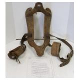 Antique wood saddle tree with provenance
