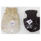 5" obsidian & 6" chert hoe blades