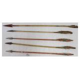 5 iron tip arrows ranging size 18" to 23"