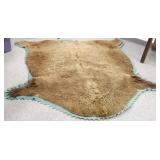 Felt back buffalo robe 5 1/2
