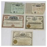 2 U.S. Internal Revenue stamp tax sheets & 3