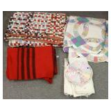 Ottowa Valley wool blanket, a quilt, a puffy quilt