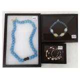 3 cases authentic Native American trade beads-