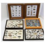 6 frames & cases with approx 100 points