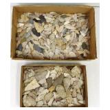 2 flats of over 100 stone points