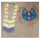 Beaded dance cape & bone breastplate