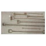 8 vintage branding irons