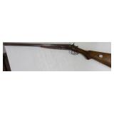 Colonial double Damascus barrel antique shotgun