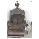 Antique cast iron wood stove- C.F. Filley Co.