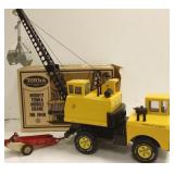 Mighty Tonka crane with box & a True scale